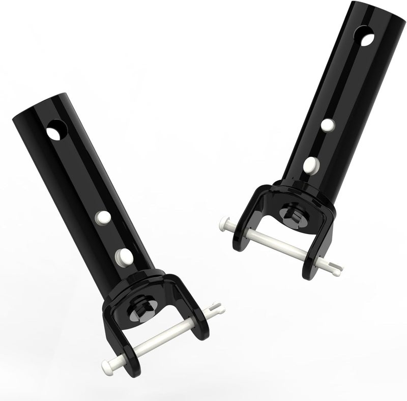 Poolvio Pool Vacuum Head Replacement Handles (2-Pack) – Heavy‑Duty Aluminum Swivel Handles with EZ Clips & Locking Pins – Fits Standard 1‑1/4″ Telescopic Pole & Pool Accessories - Image 1